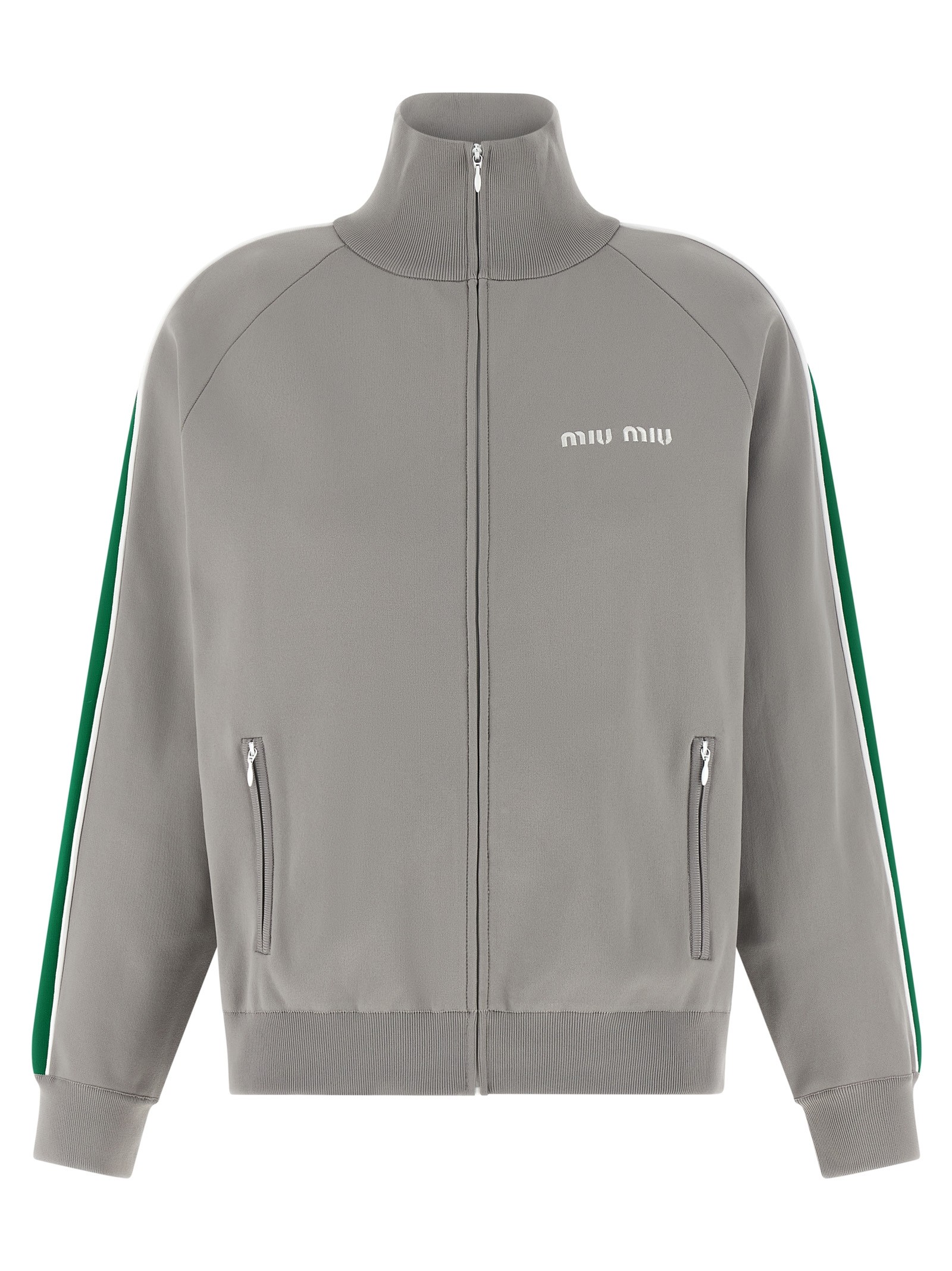 Miu Miu Logo Embroidery Sweatshirt