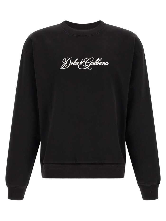 dolce & gabbana logo embroidery sweatshirt Dolce & Gabbana Logo Embroidery Sweatshirt