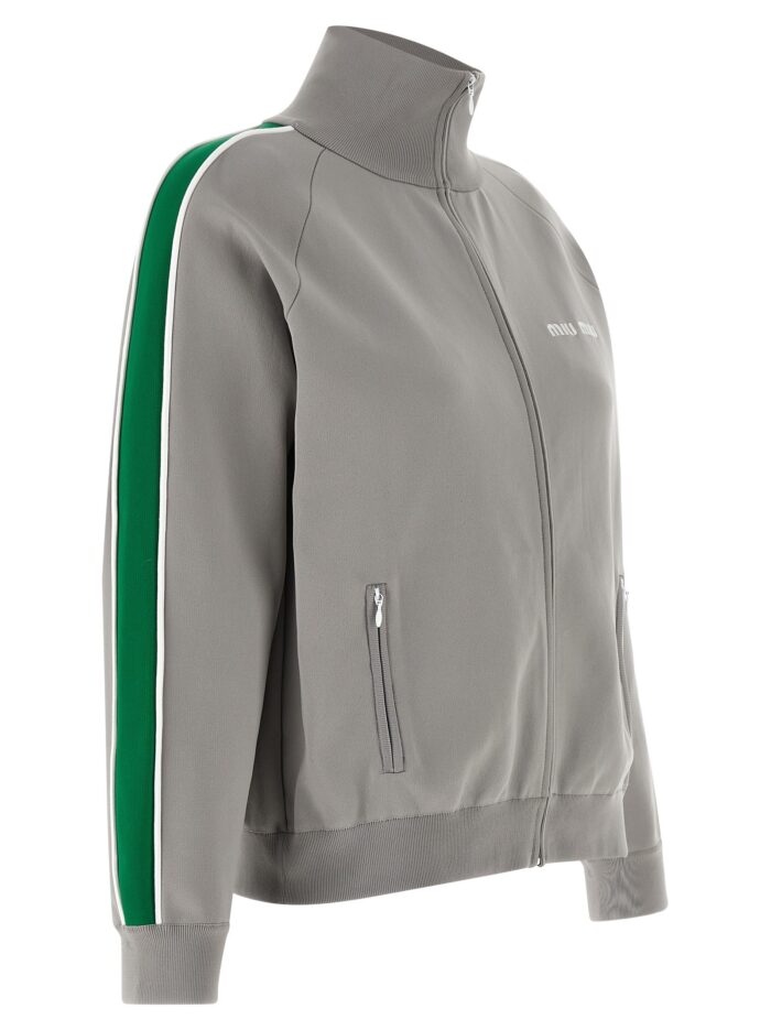 Miu Miu Logo Embroidery Sweatshirt