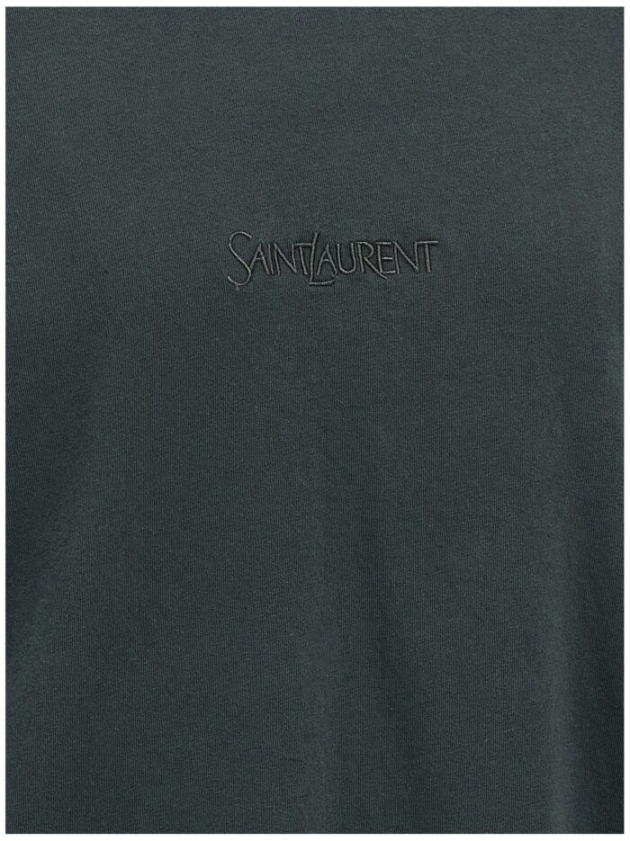 Saint Laurent Logo Embroidery T-shirt