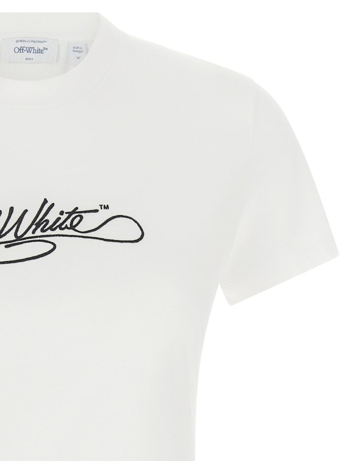 Off-white Logo Embroidery T-shirt