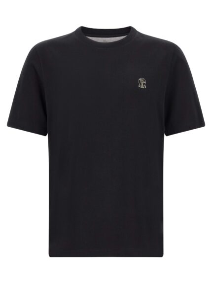 Brunello Cucinelli Logo Embroidery T-shirt