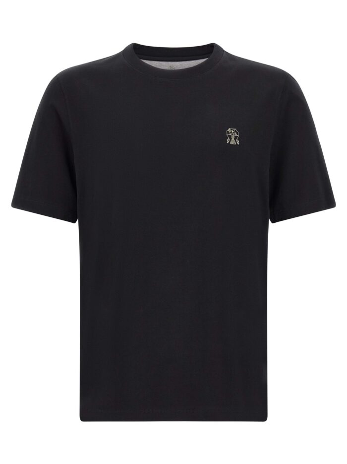 Brunello Cucinelli Logo Embroidery T-shirt