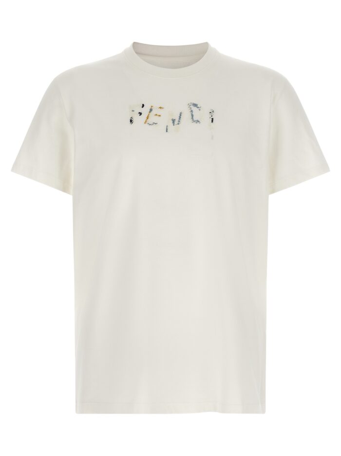 Fendi Logo Embroidery T-shirt