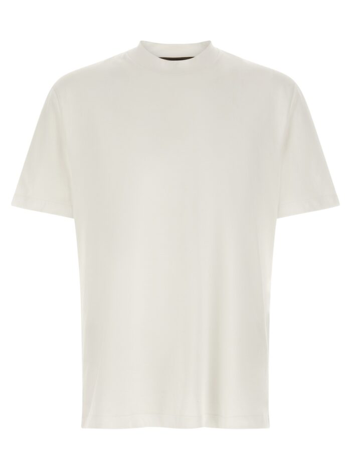 brioni logo embroidery t shirt BRIONI Logo Embroidery T-shirt