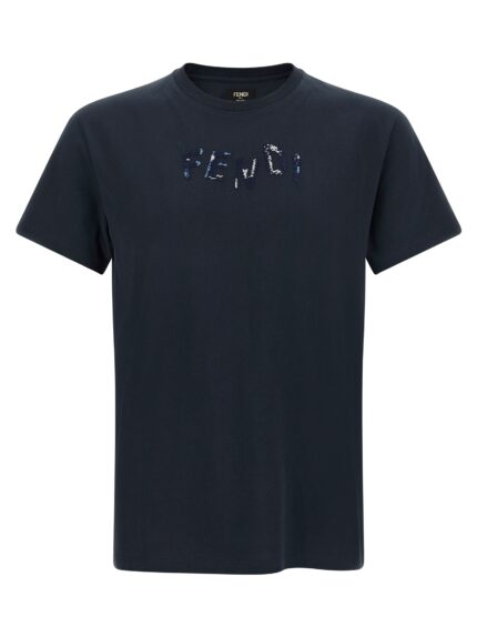 Fendi Logo Embroidery T-shirt