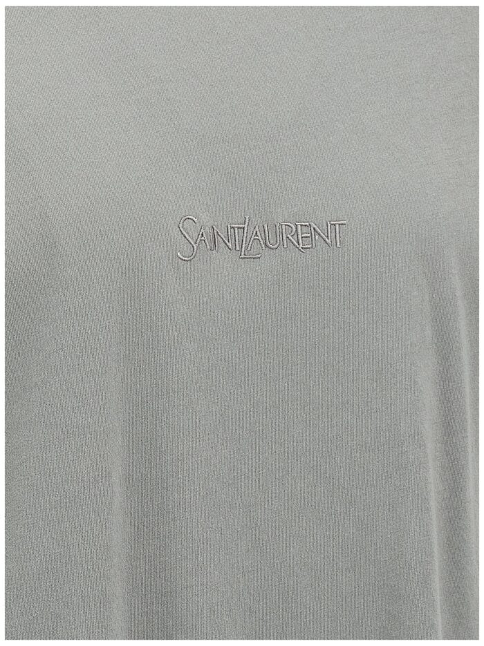 Saint Laurent Logo Embroidery T-shirt