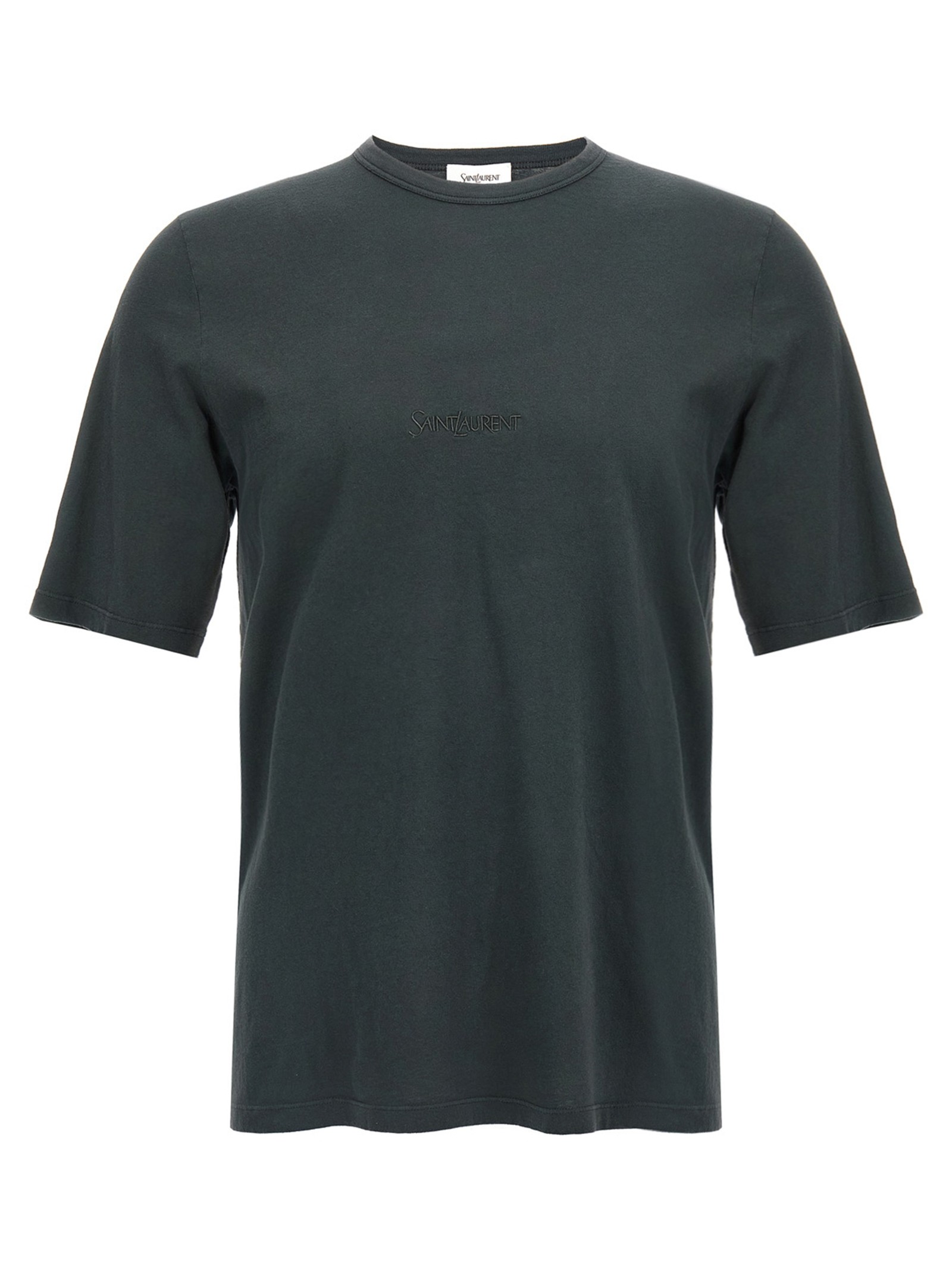 Saint Laurent Logo Embroidery T-shirt