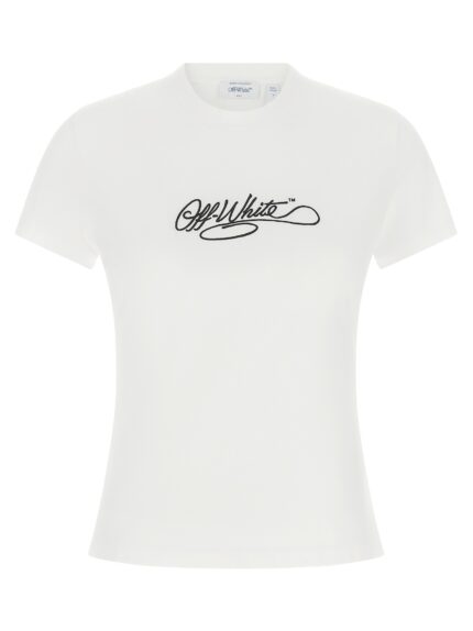 Off-white Logo Embroidery T-shirt