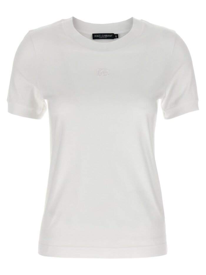 dolce & gabbana logo embroidery t shirt Dolce & Gabbana Logo Embroidery T-shirt