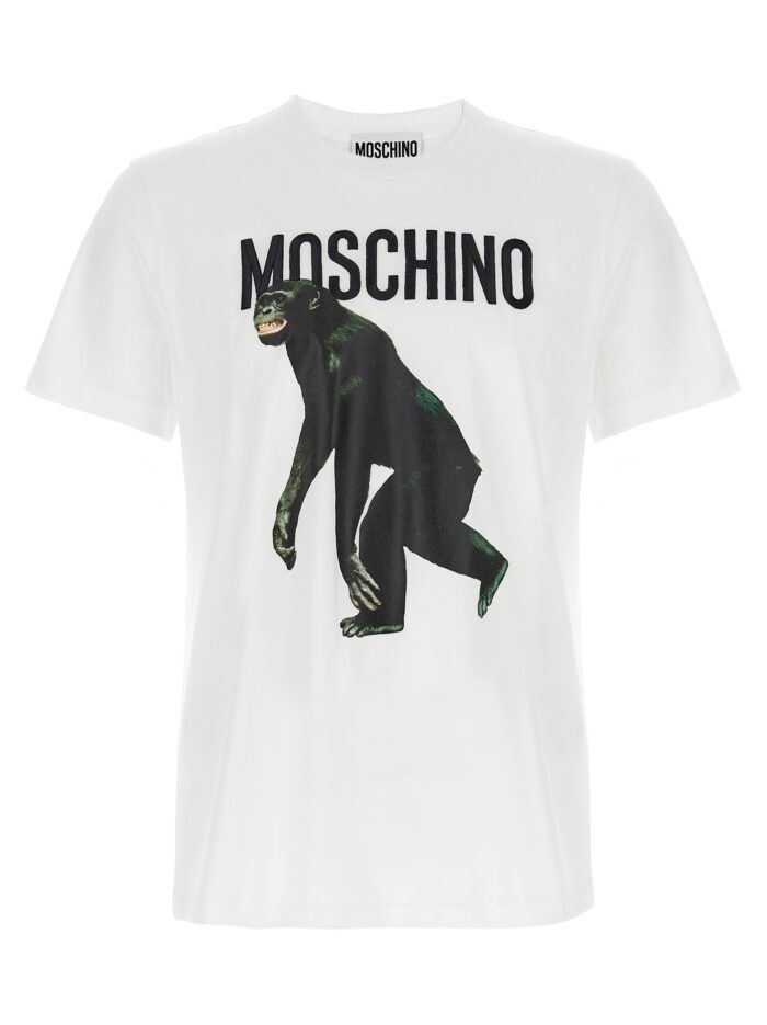 moschino logo embroidery t shirt Moschino Logo Embroidery T-shirt
