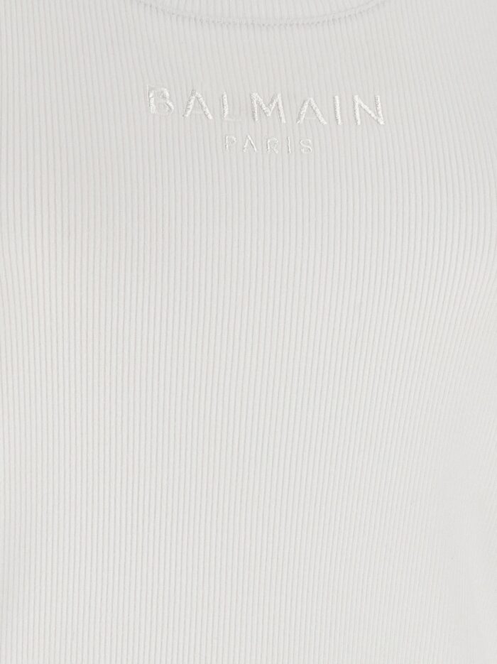 Balmain Logo Embroidery Tank Top