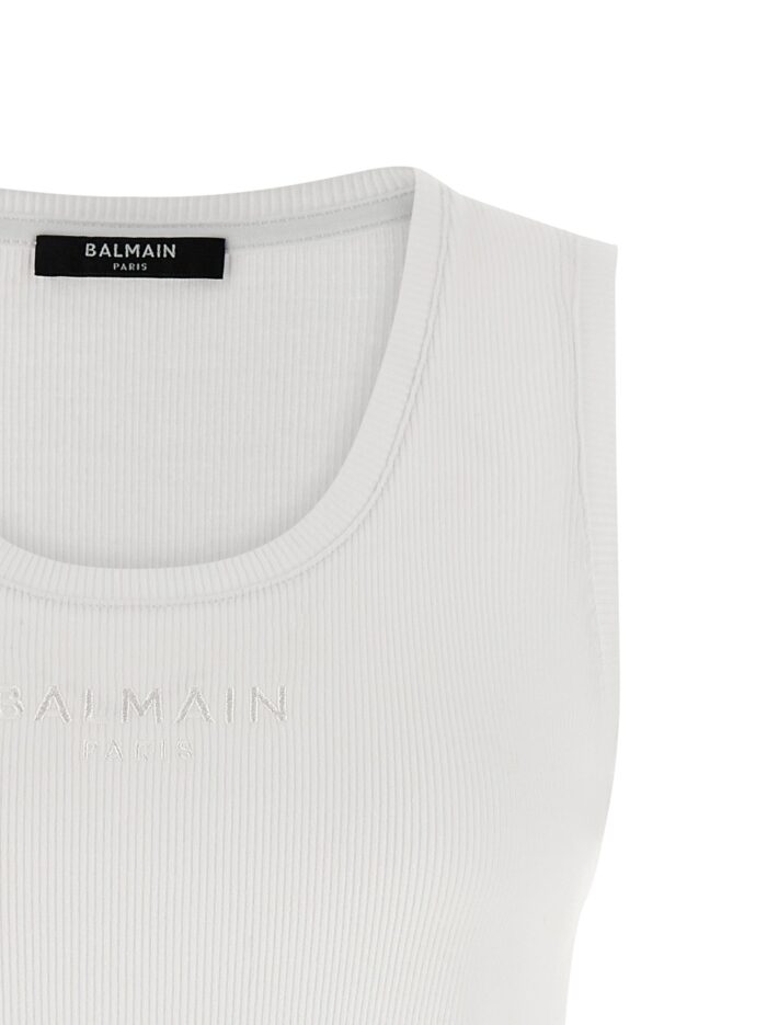 Balmain Logo Embroidery Tank Top