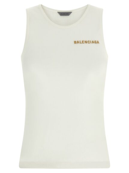 Balenciaga Logo Embroidery Tank Top