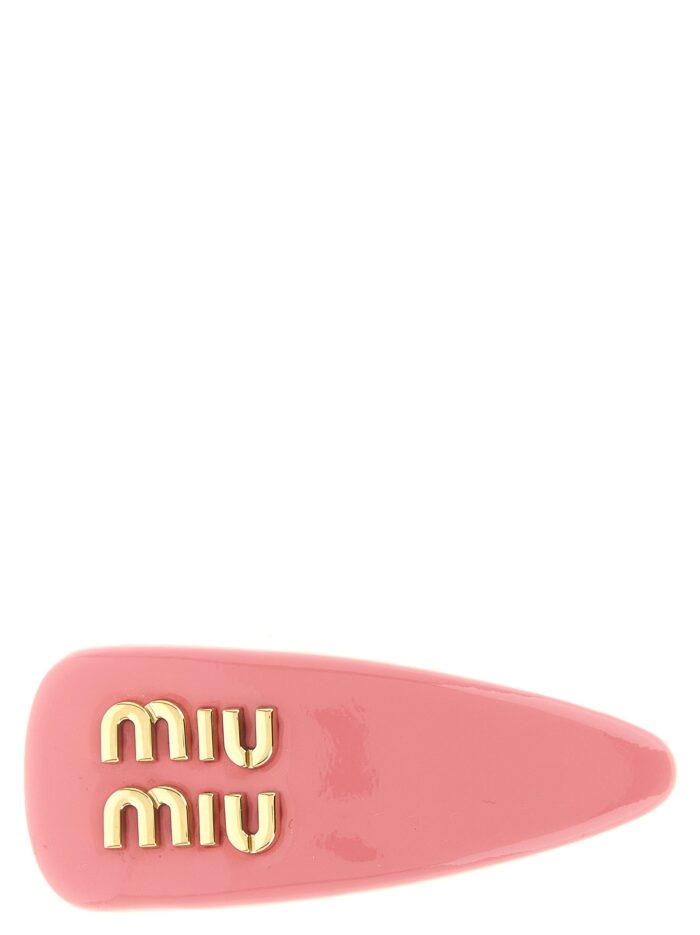miu miu logo hair clip Miu Miu Logo Hair Clip