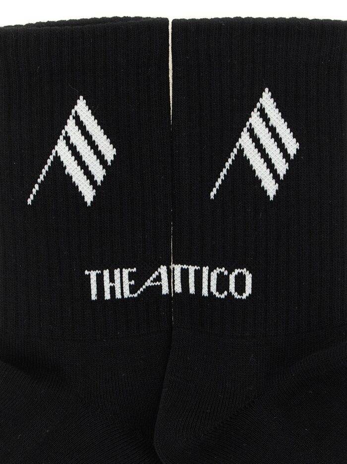 The Attico Logo Intarsia Socks
