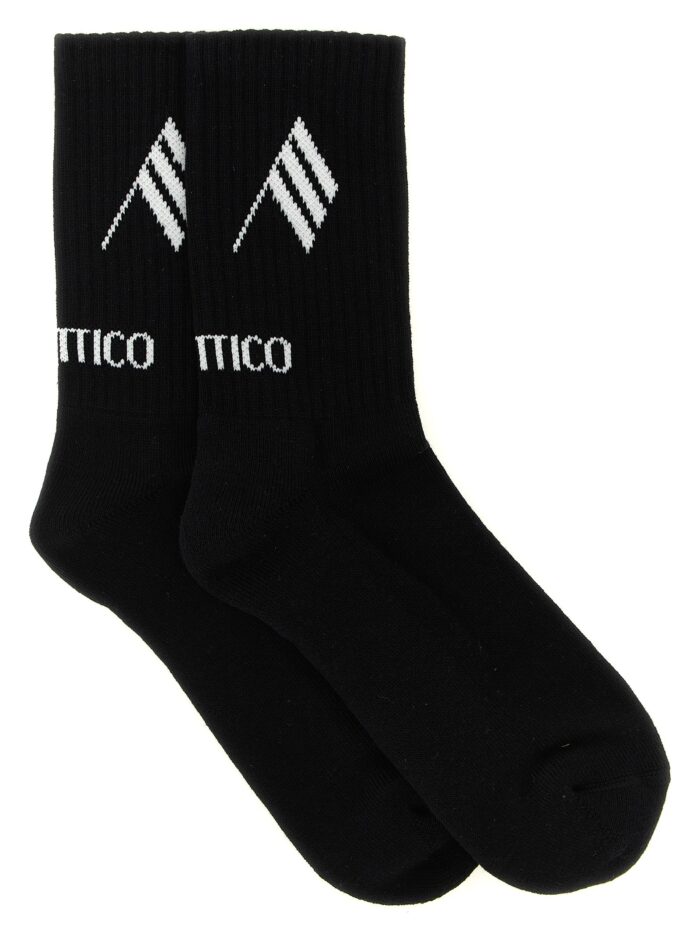 the attico logo intarsia socks The Attico Logo Intarsia Socks