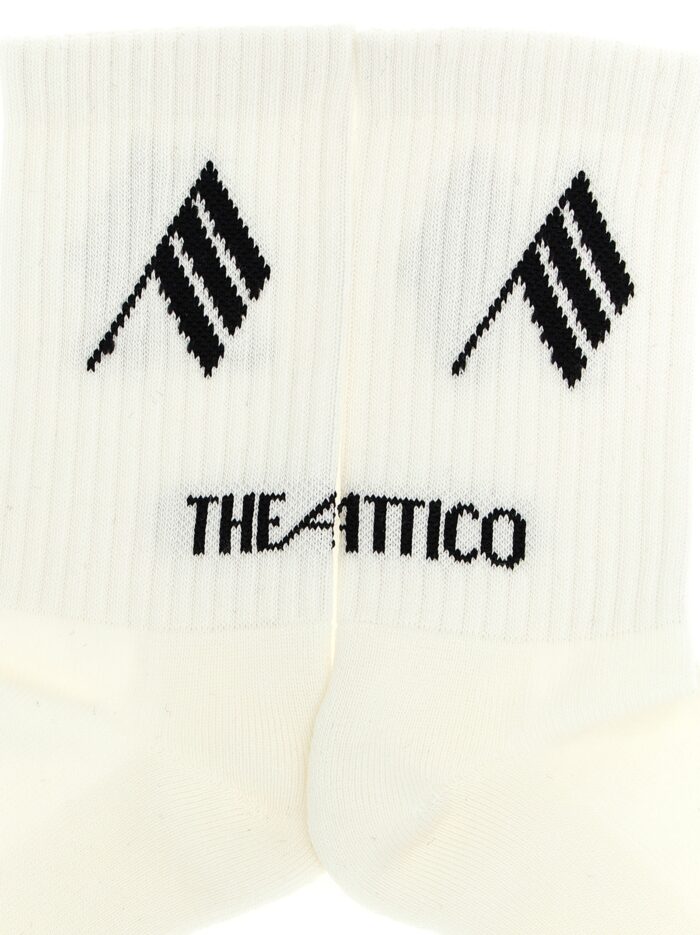 The Attico Logo Intarsia Socks