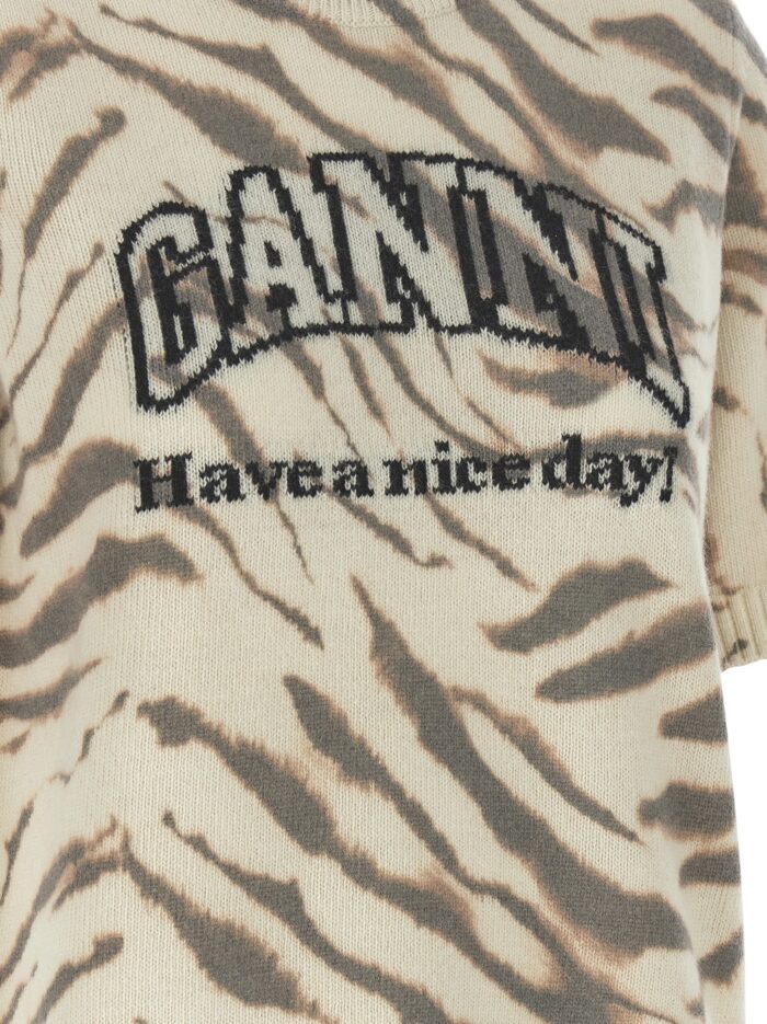 GANNI Logo Intarsia Sweater