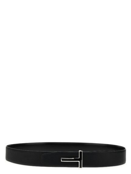 TOM FORD Logo Leather Belt