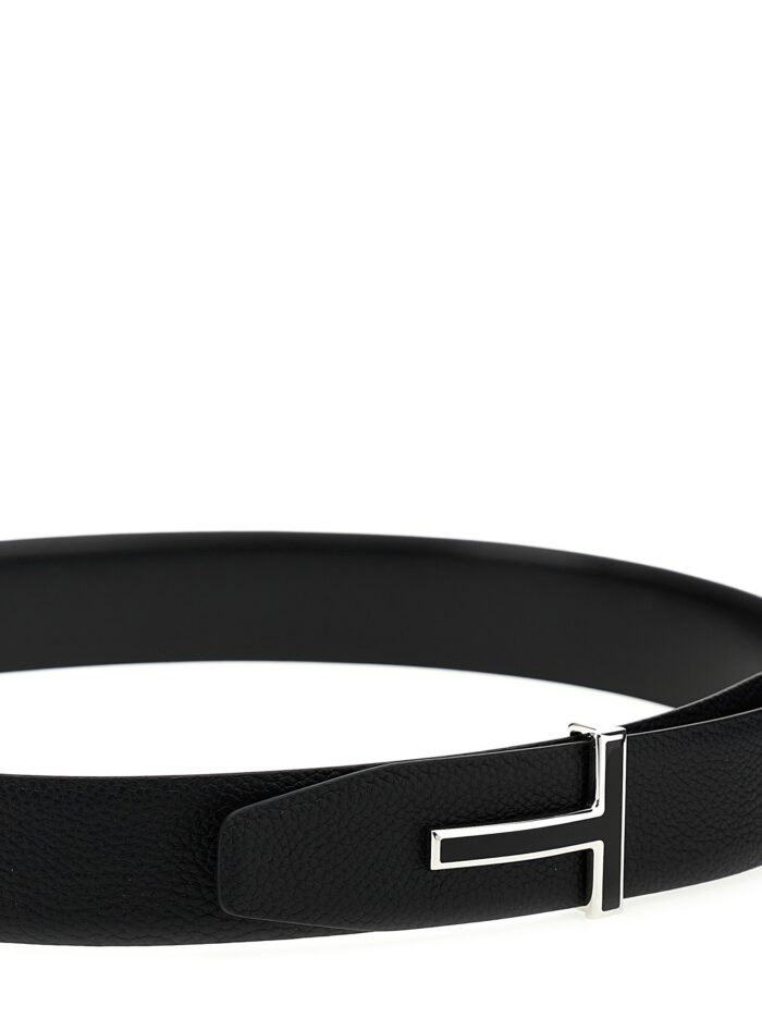 TOM FORD Logo Leather Belt