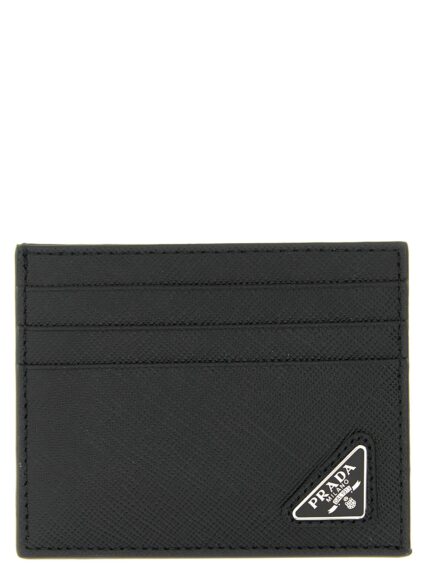 PRADA Logo Leather Card Holder