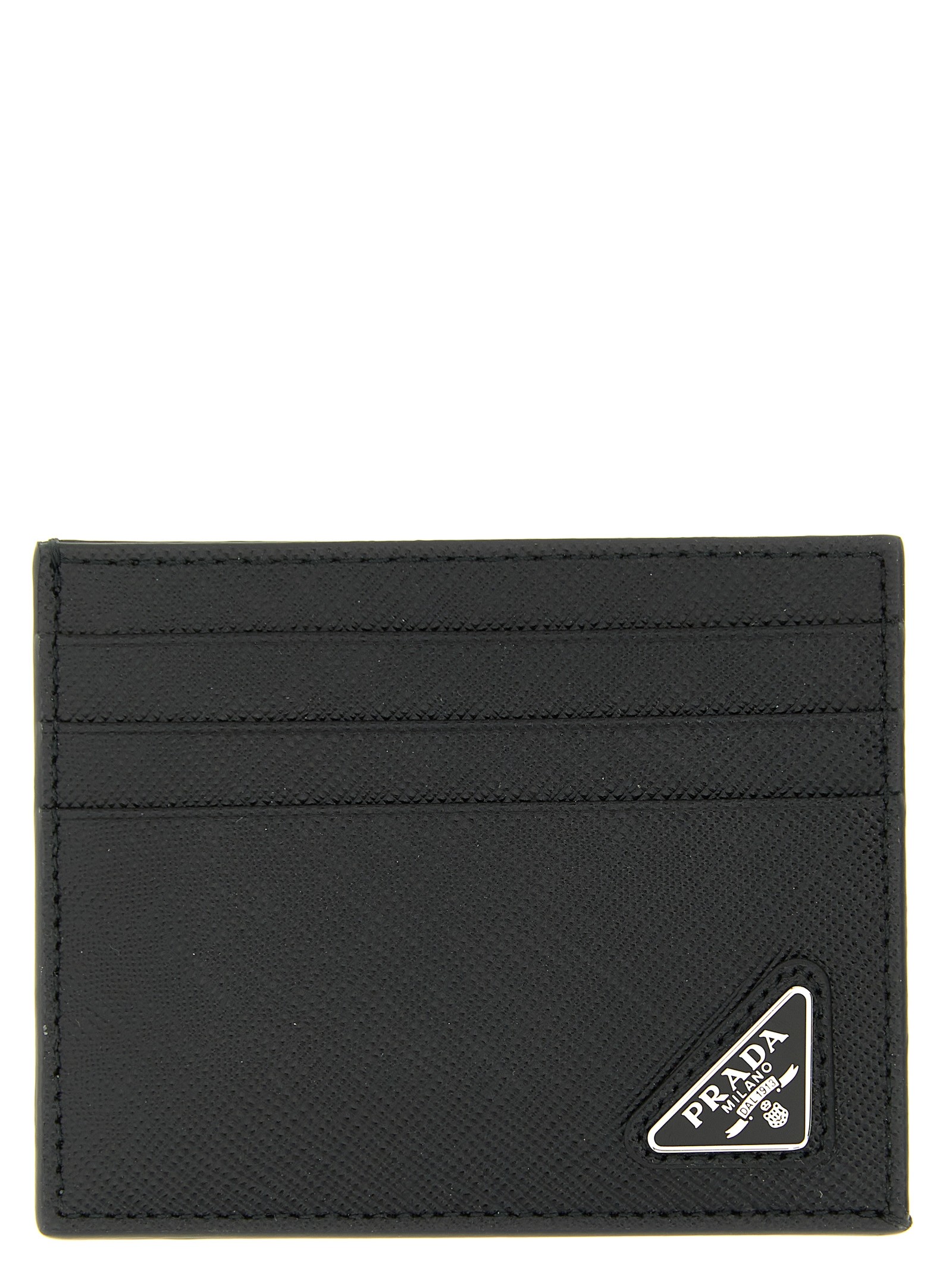 PRADA Logo Leather Card Holder