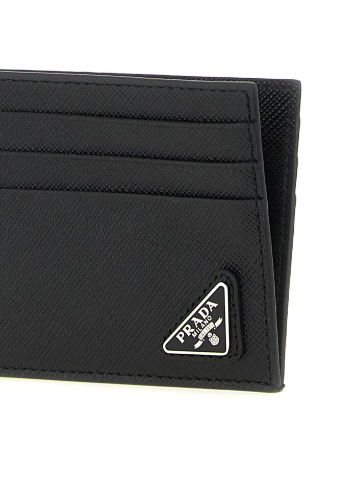 PRADA Logo Leather Card Holder