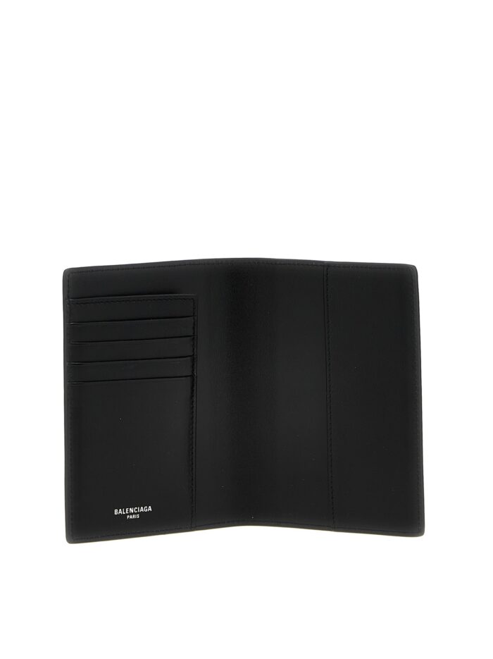 Balenciaga Logo Leather Passport Holder