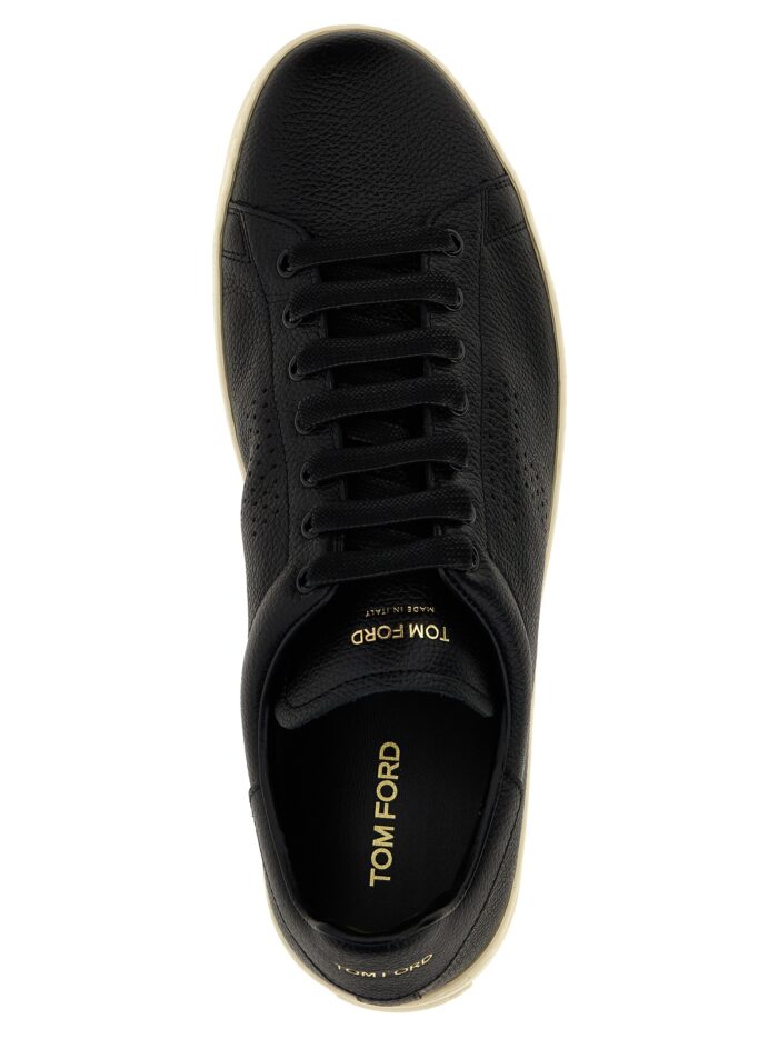 TOM FORD Logo Leather Sneakers