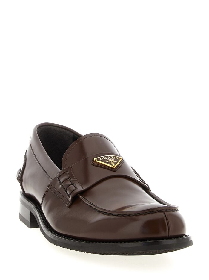 PRADA Logo Loafers