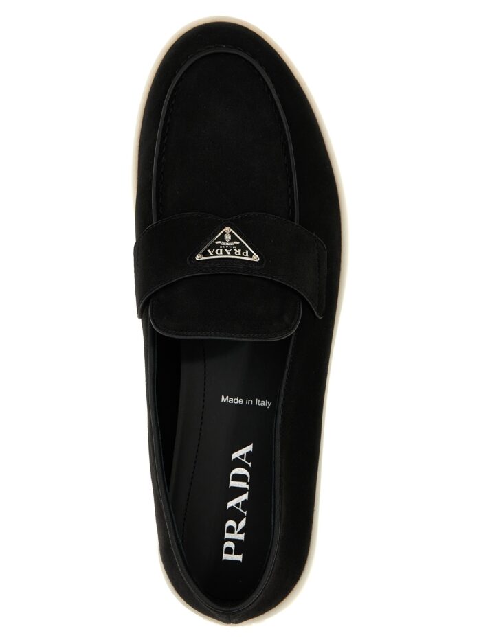 PRADA Logo Loafers