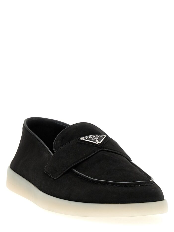PRADA Logo Loafers