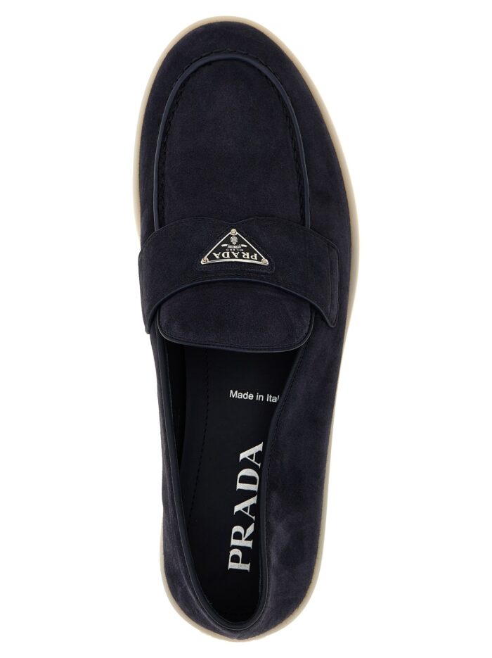 PRADA Logo Loafers
