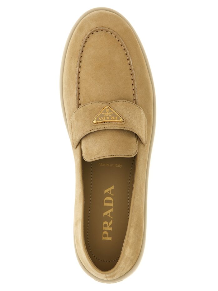PRADA Logo Loafers