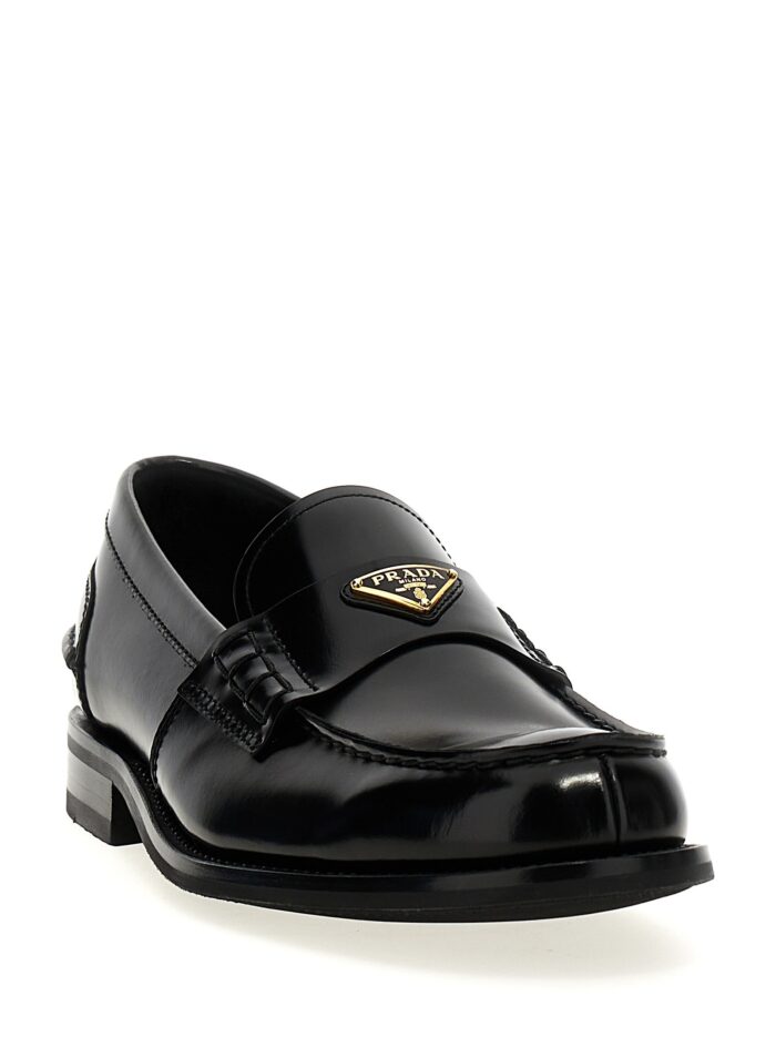 PRADA Logo Loafers