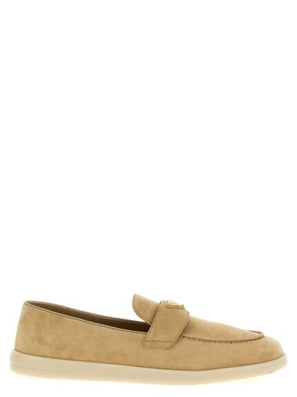 PRADA Logo Loafers