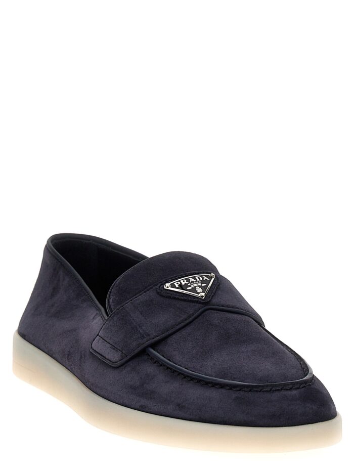 PRADA Logo Loafers