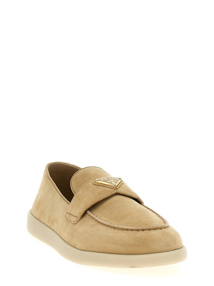 PRADA Logo Loafers