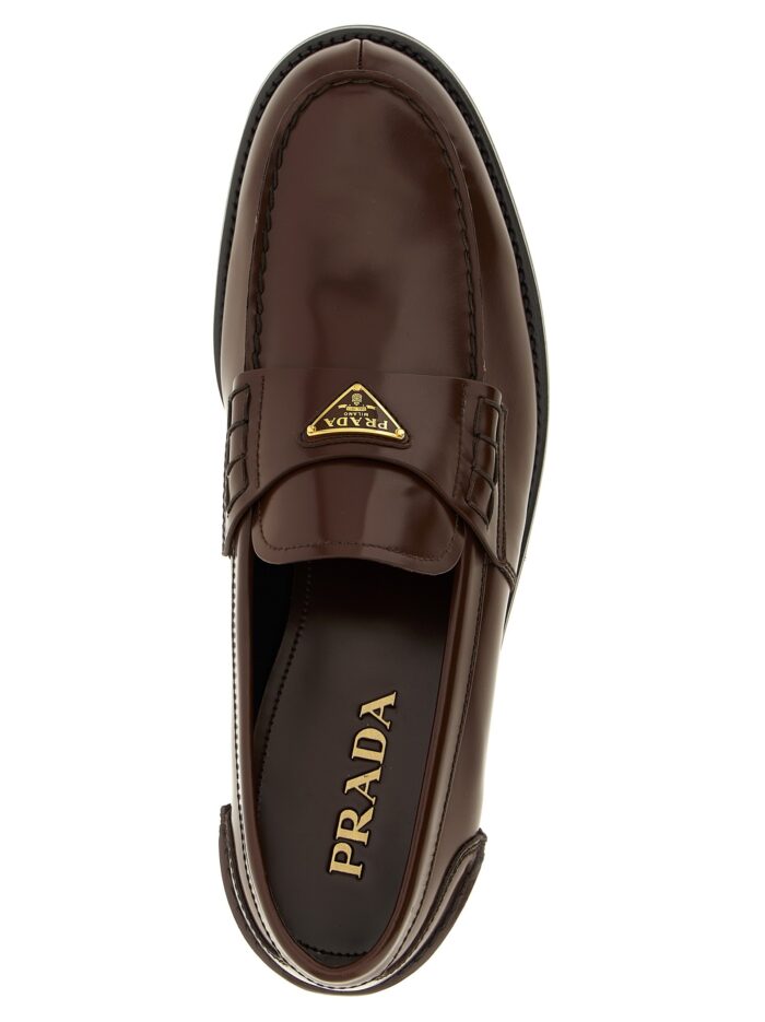 PRADA Logo Loafers
