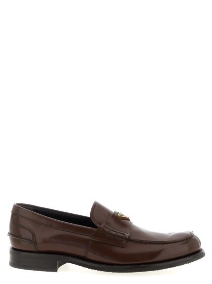 PRADA Logo Loafers