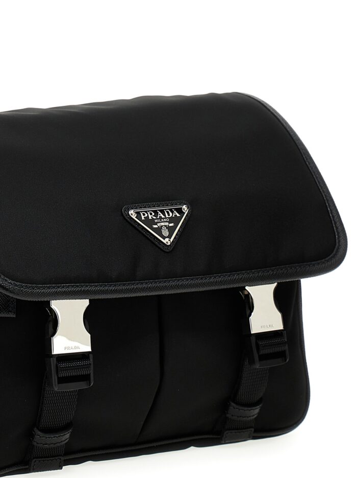 PRADA Logo Nylon Crossbody Bag