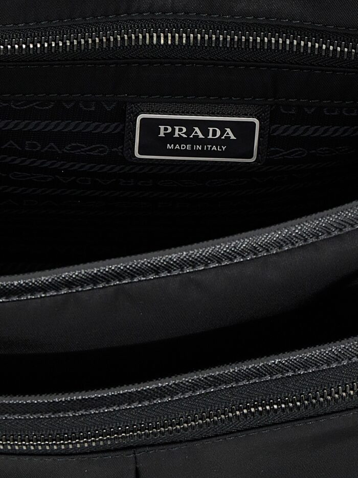 PRADA Logo Nylon Crossbody Bag