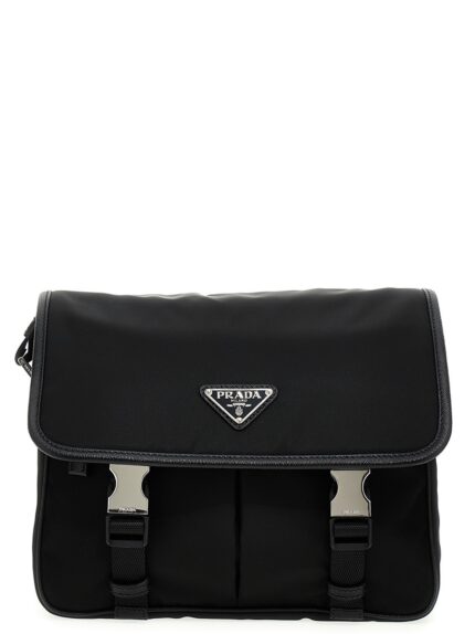 PRADA Logo Nylon Crossbody Bag
