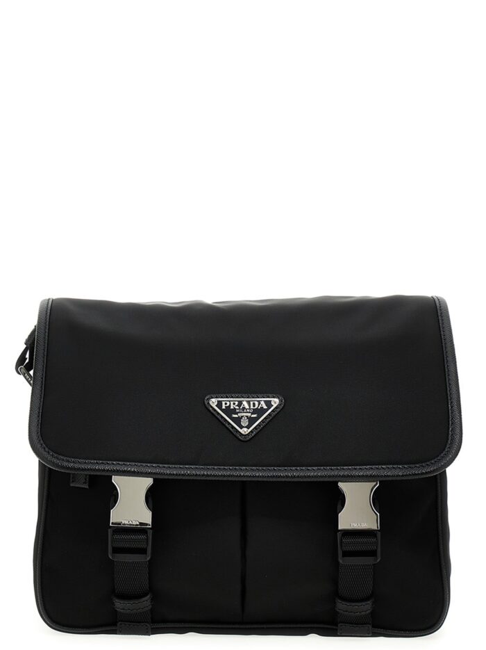 prada logo nylon crossbody bag PRADA Logo Nylon Crossbody Bag