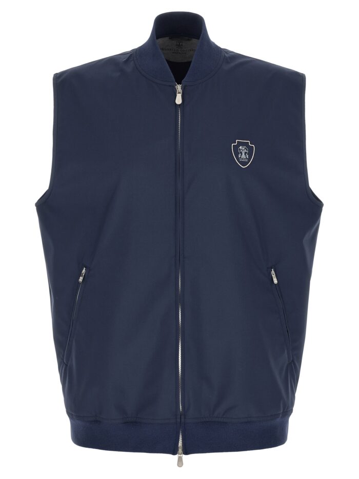brunello cucinelli logo nylon vest Brunello Cucinelli Logo Nylon Vest