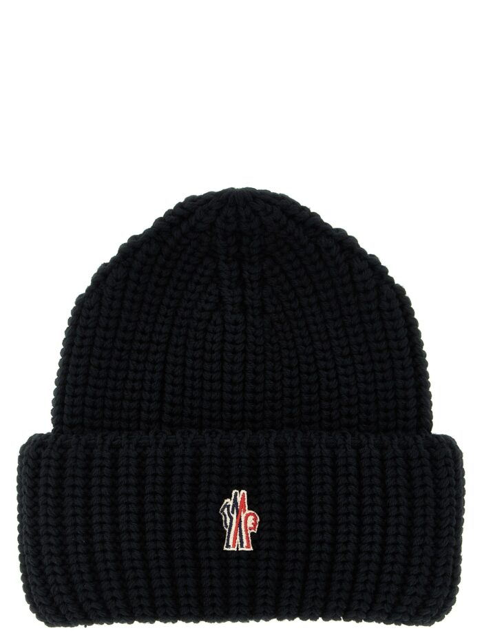 moncler grenoble logo patch beanie MONCLER GRENOBLE Logo Patch Beanie