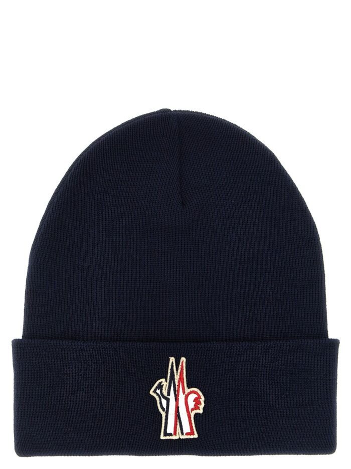 moncler grenoble logo patch beanie MONCLER GRENOBLE Logo Patch Beanie