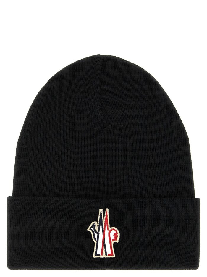 moncler grenoble logo patch beanie MONCLER GRENOBLE Logo Patch Beanie