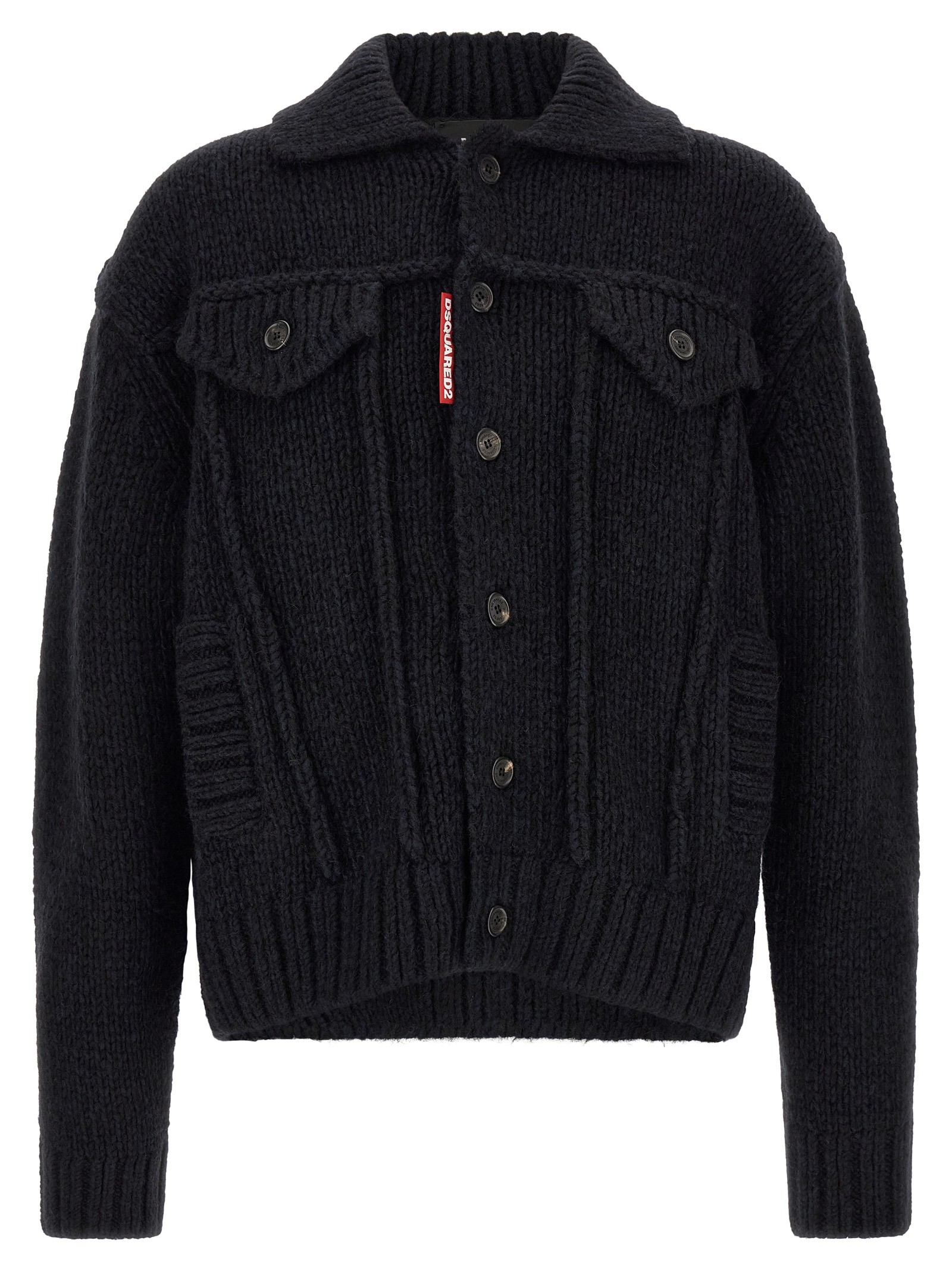 Dsquared2 Logo Patch Cardigan
